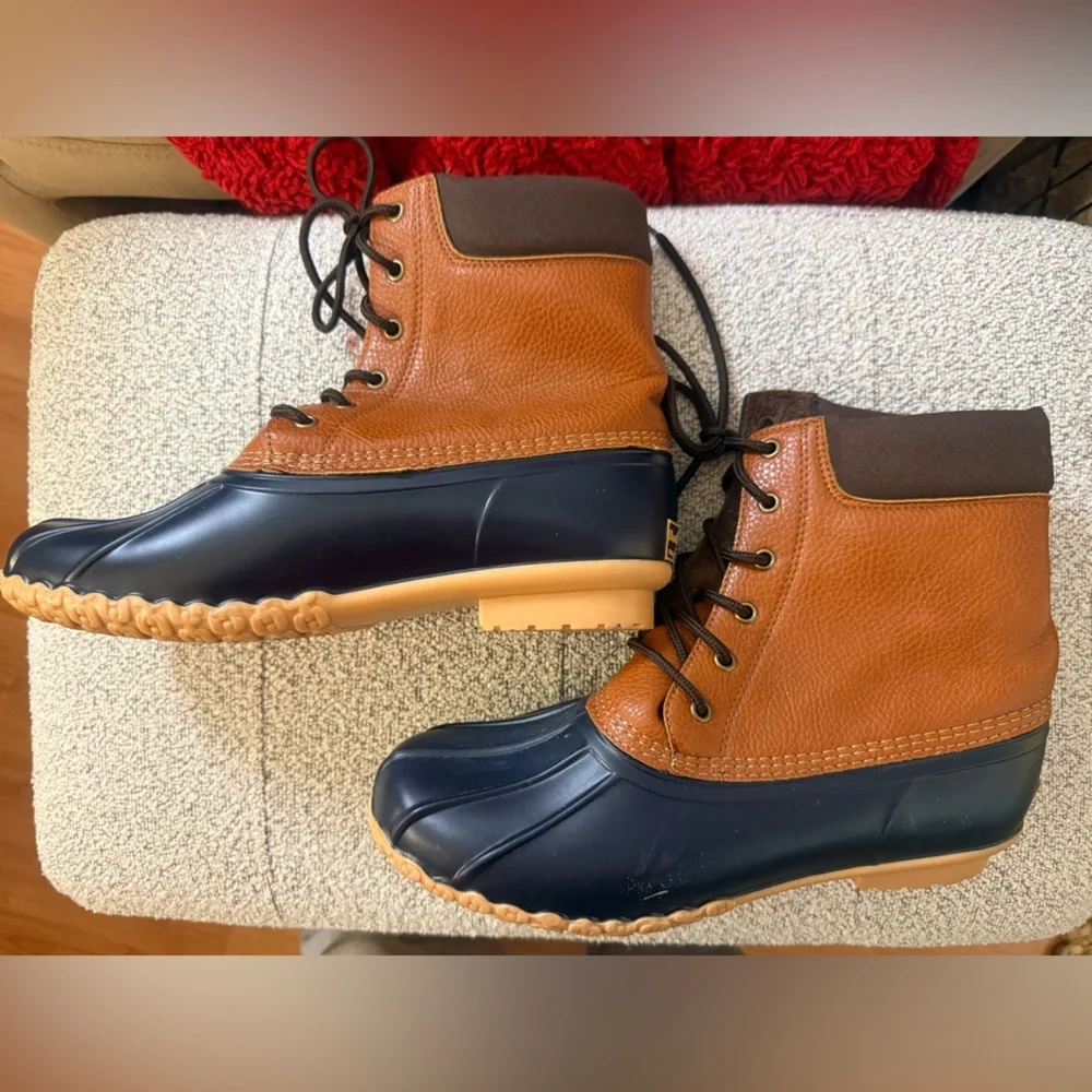 Weatherproof Adam II Duck Winter Rain Lace Up Lined Boot Size 10